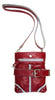 Zip Pouch Contrast bag - red