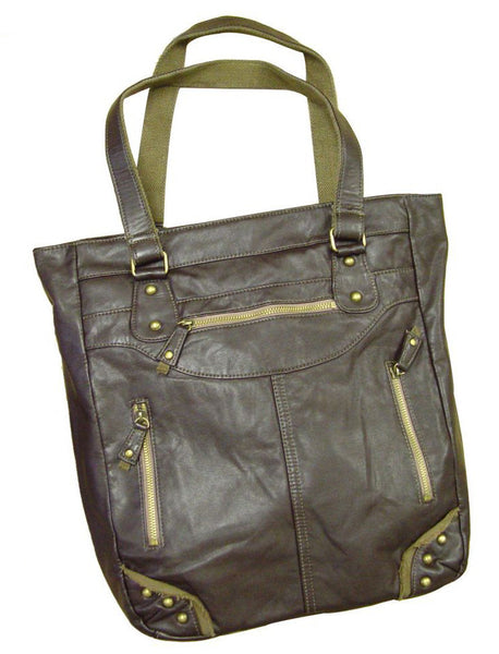 Zip Tote bag - brown