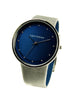 Barbarella watch - blue-with-silver