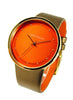 Barbarella watch - orange-with-gold