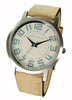 Track Large watch - beige-with-grey