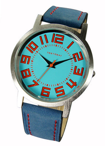 Track Large watch - blue