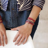 Triple Bracelet accessory - red