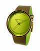Barbarella watch - green-with-gold