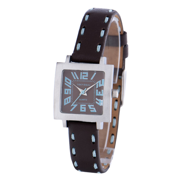 Tramette Stitch watch - chocolate-with-blue