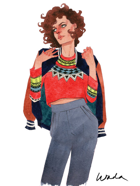 'Ruby' Print by Kevin Wada Illustration - 8x10