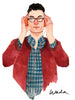 'Kevin' Print by Kevin Wada Illustration - 8x10
